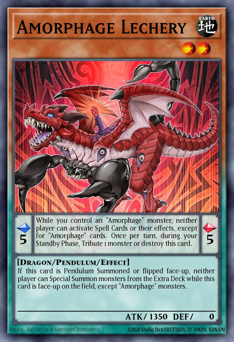 Amorphage Lechery Super Rare FIGA-EN055 Fists of the Gadgets Yugioh card