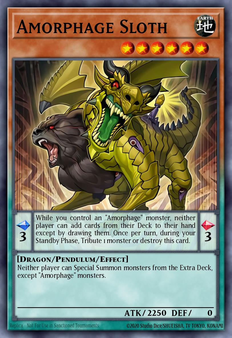 Amorphage Sloth Super Rare FIGA-EN056 Fists of the Gadgets Yugioh card