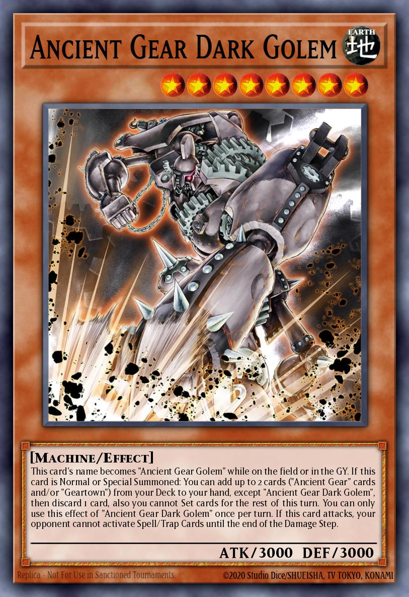 Ancient Gear Dark Golem Starlight Rare MP25-EN003 2025 Mega-Pack Tin Yugioh card
