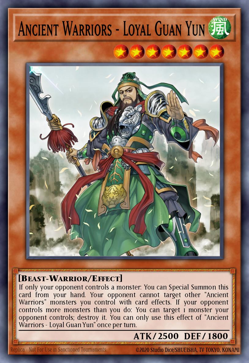 Ancient Warriors - Loyal Guan Yun Super Rare IGAS-EN012 Ignition Assault Yugioh card