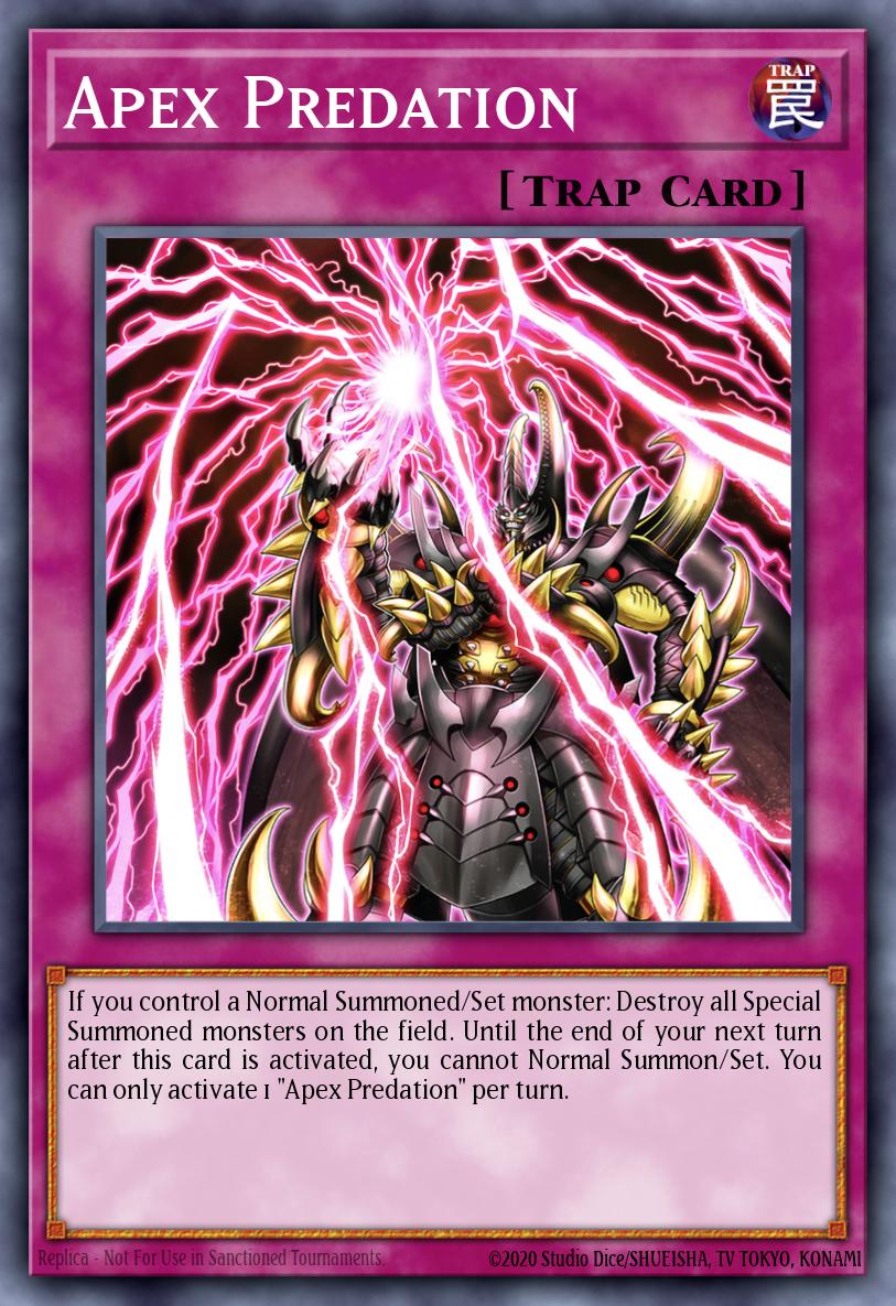 Apex Predation Ultra Rare MP22-EN235 2022 Tin of the Pharaohs Gods Yugioh card