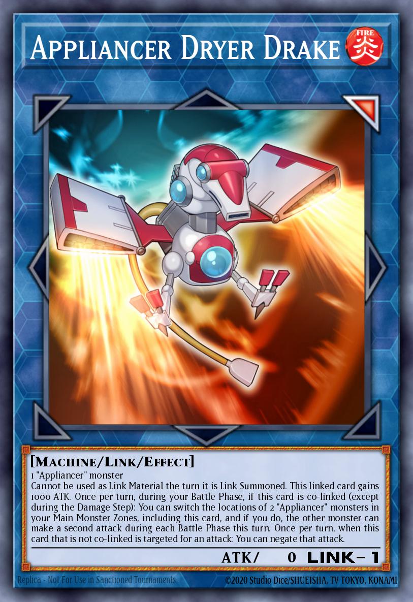 Appliancer Dryer Drake Ultra Rare BLAR-EN042 Battles of Legend Armageddon Yugioh card