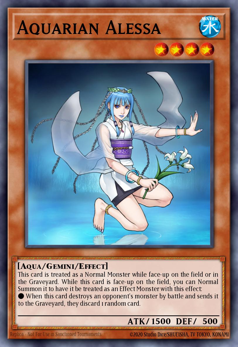 Aquarian Alessa Super Rare TAEV-EN020 Tactical Evolution Yugioh card