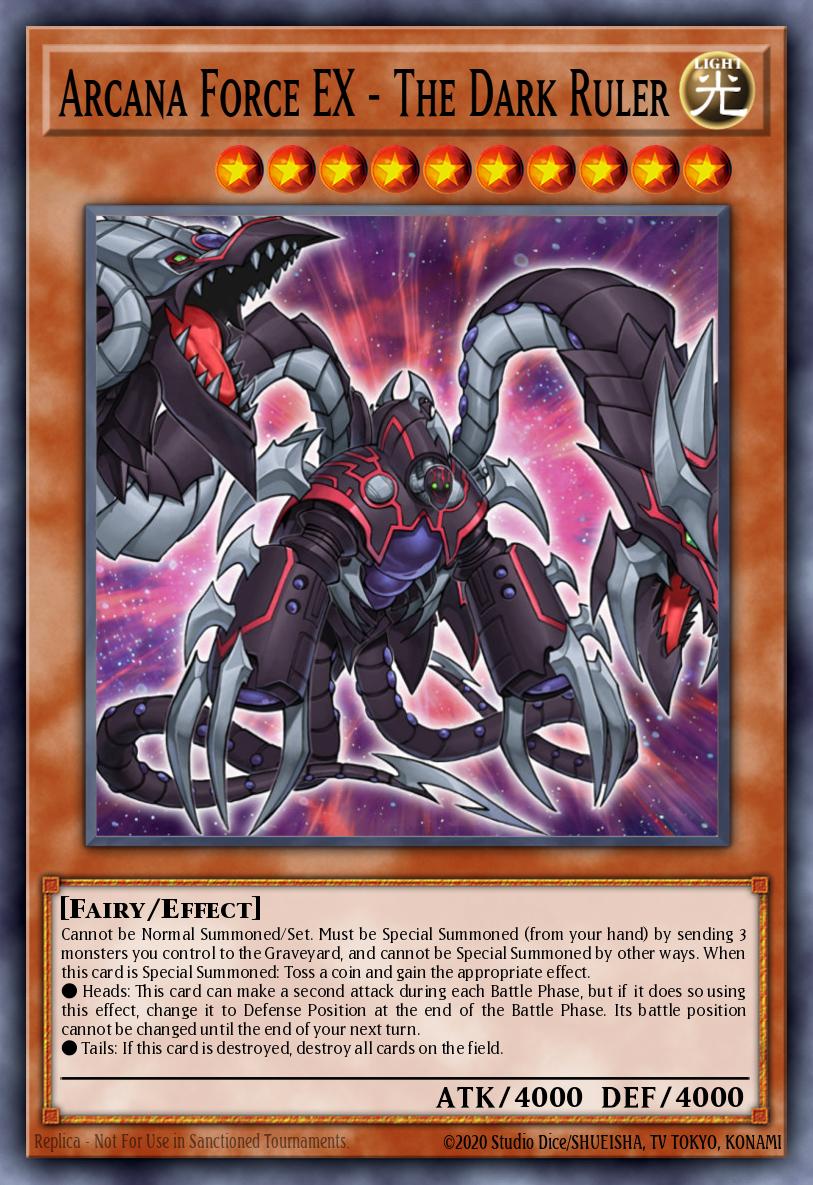 Arcana Force EX - The Dark Ruler Secret Rare LODT-EN017 Light of Destruction Yugioh card