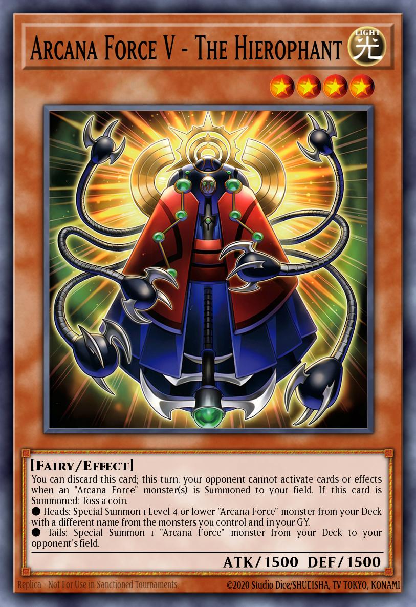 Arcana Force V - The Hierophant Common SUDA-EN004 Supreme Darkness Yugioh card