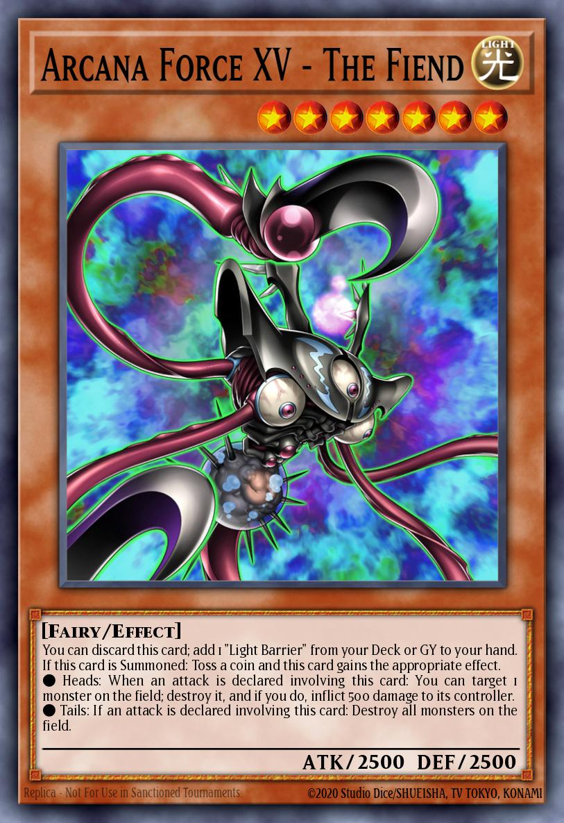 Arcana Force XV - The Fiend Super Rare MZMI-EN015 Maze of Millennia Yugioh card