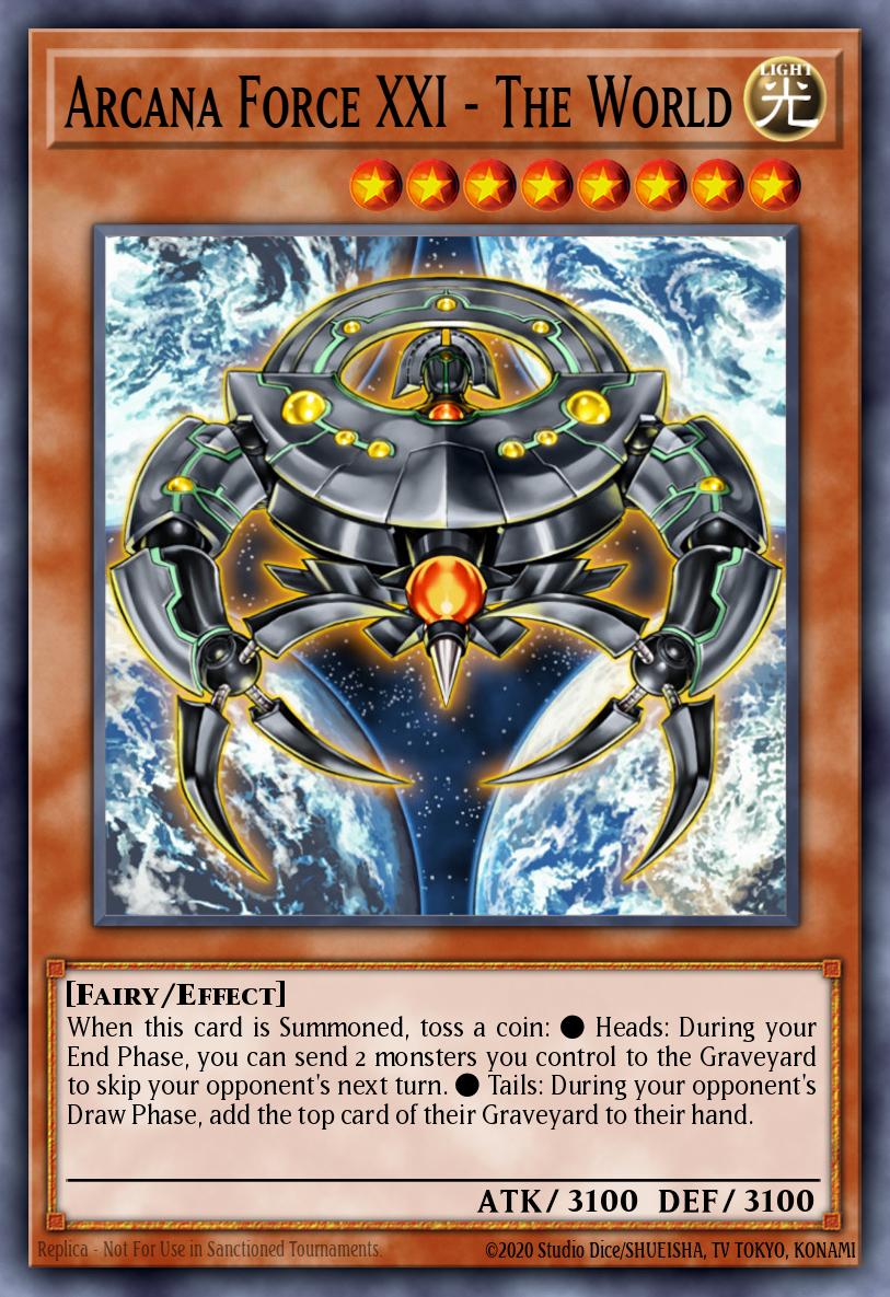 Arcana Force XXI - The World Ultimate Rare LODT-EN016 Light of Destruction Yugioh card