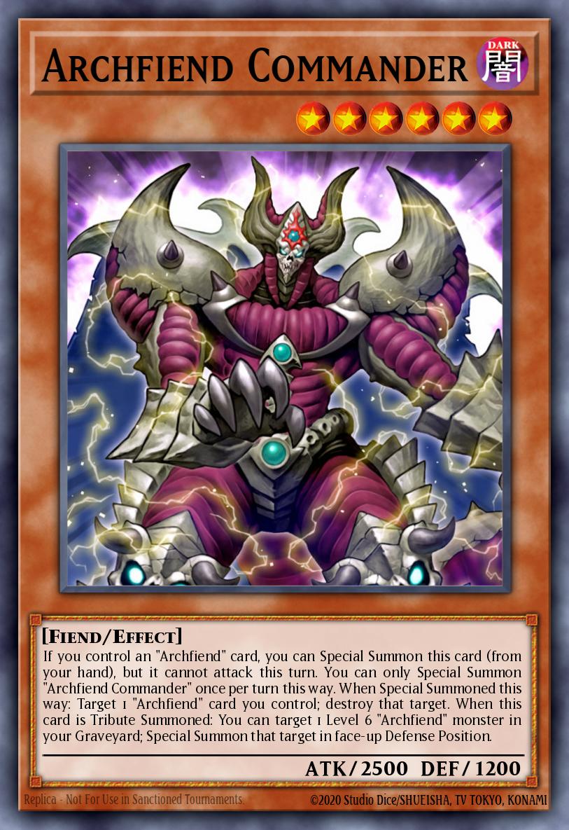 Archfiend Commander Super Rare CT11-EN006 2014 Mega-Tins Yugioh card