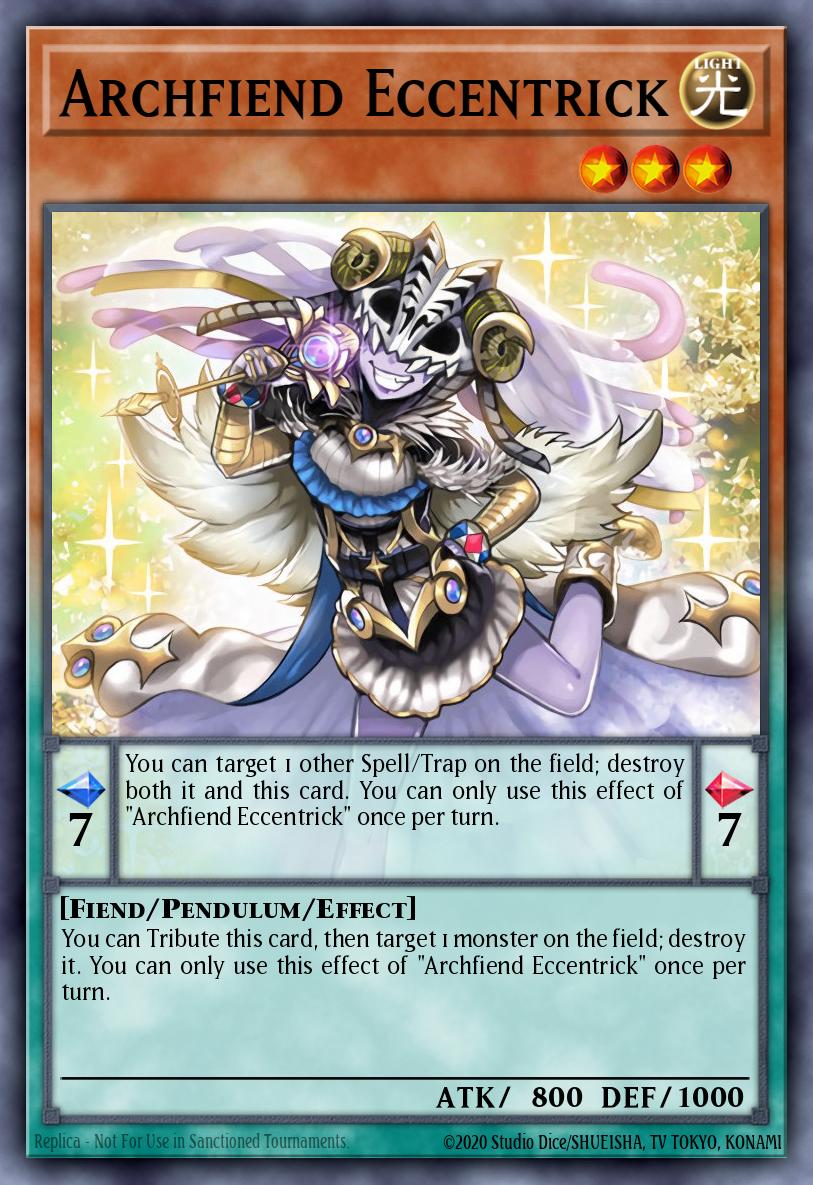 Archfiend Eccentrick Secret Rare CORE-EN042 Clash of Rebellions Yugioh card