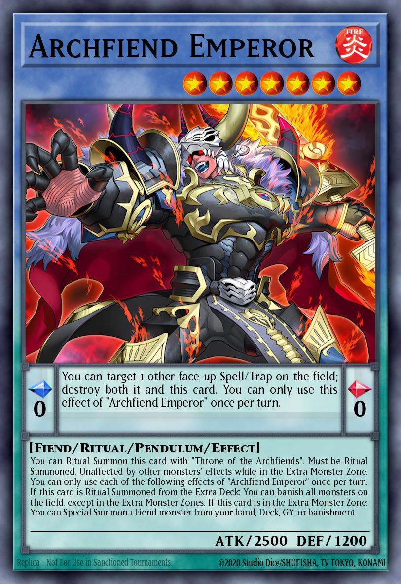 Archfiend Emperor Starlight Rare BPRO-EN031 Burst Protocol Yugioh card