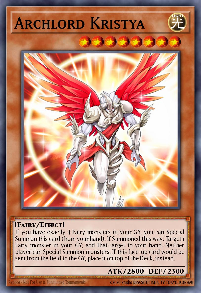 Archlord Kristya Super Rare CT08-EN010 Collectible Tins 2011 Wave 1 Yugioh card