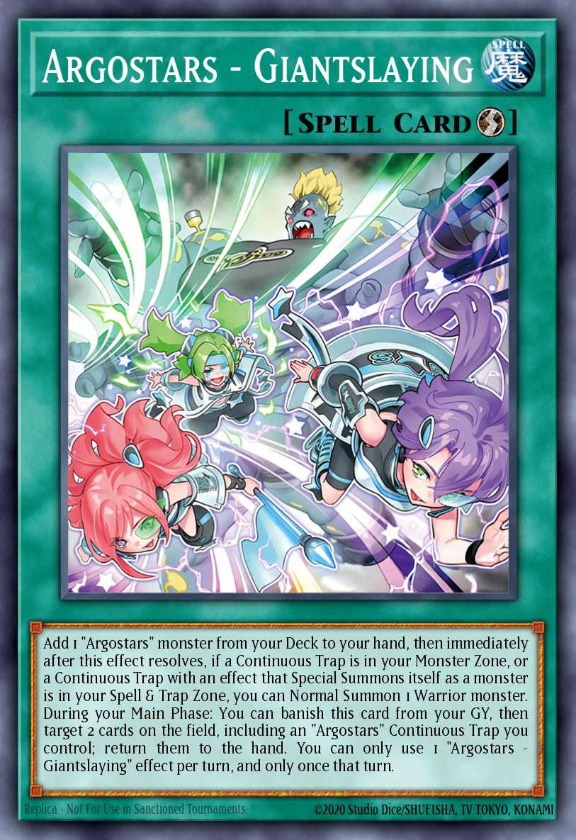 Argostars - Giantslaying Super Rare ALIN-EN062 Alliance Insight Yugioh card