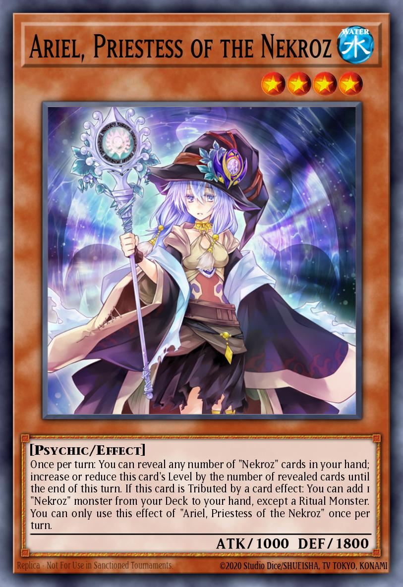 Ariel Priestess of the Nekroz Rare MP18-EN007 2018 Mega-Tin Mega Pack Yugioh card
