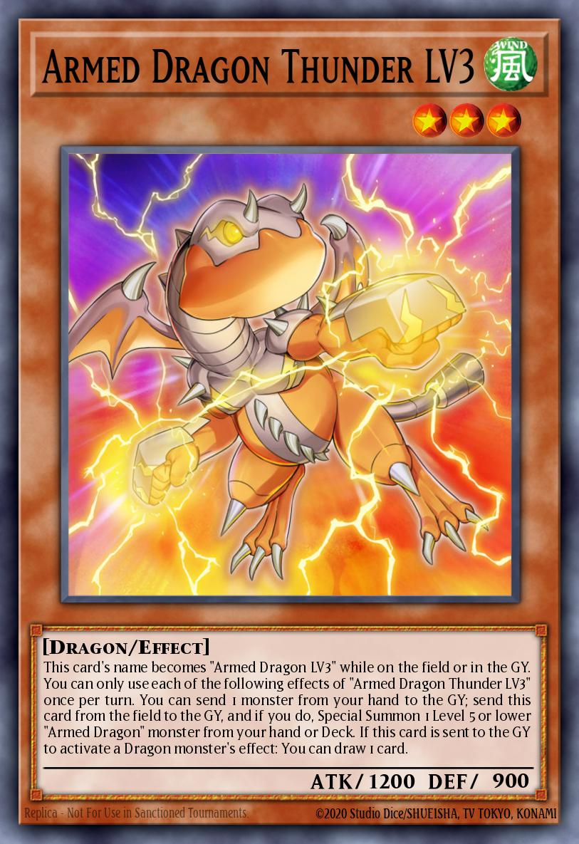 Armed Dragon Thunder LV3 Common MP22-EN004 2022 Tin of the Pharaohs Gods Yugioh card
