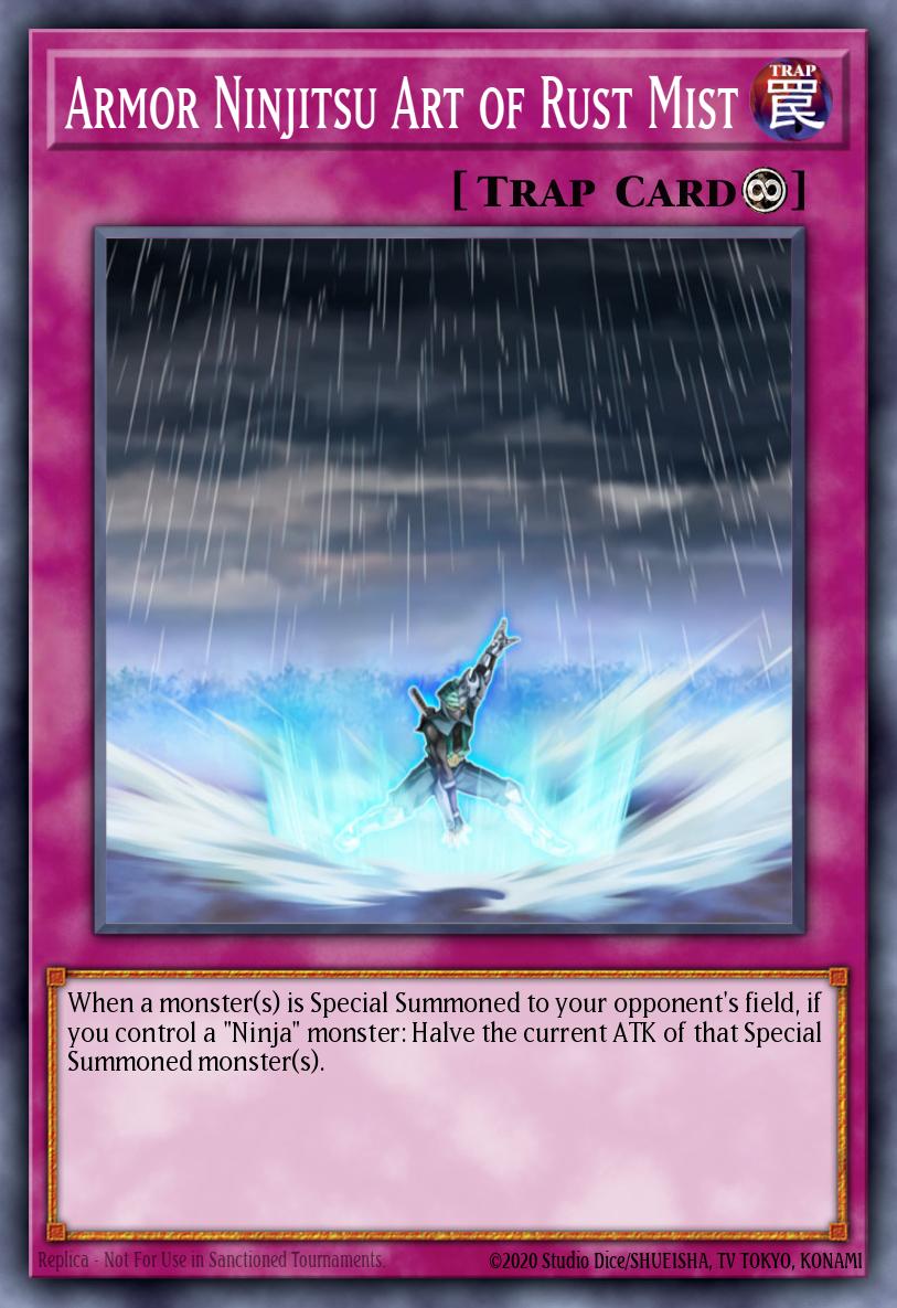 Armor Ninjitsu Art of Rust Mist Super Rare ORCS-EN069 Order of Chaos Yugioh card