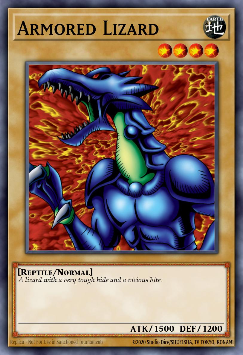 Armored Lizard Common DB1-EN143 Dark Beginning 1 Yugioh card
