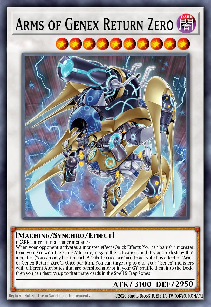 Arms of Genex Return Zero Secret Rare BLTR-EN009 Battles of Legend Terminal Revenge Yugioh card