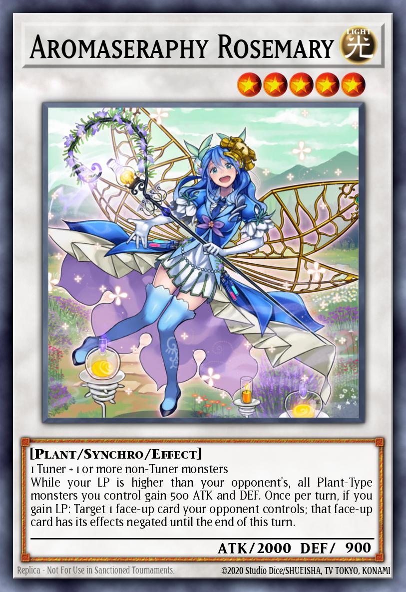 Aromaseraphy Rosemary Rare INOV-EN047 Invasion Vengeance Yugioh card