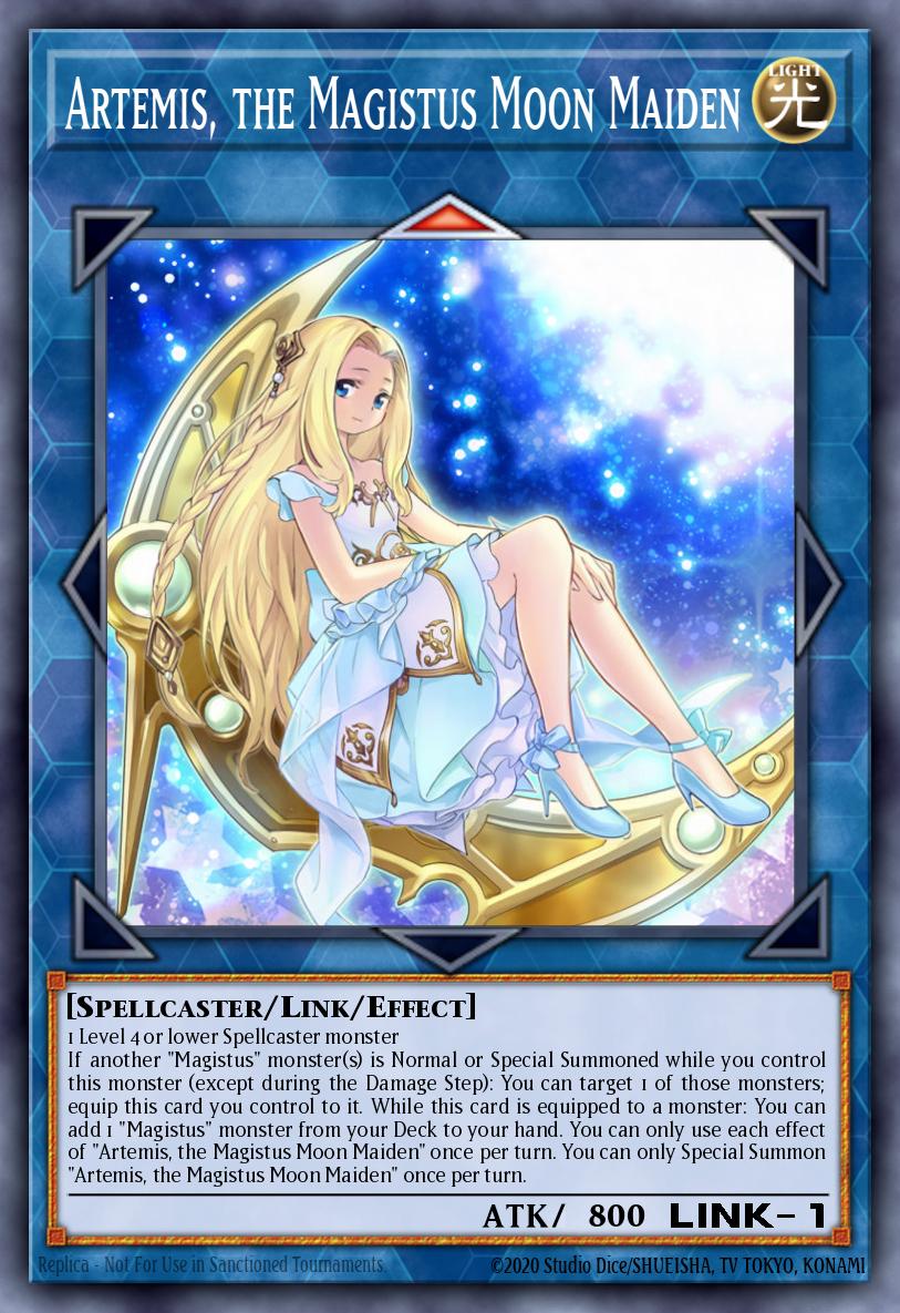 Artemis the Magistus Moon Maiden Super Rare RA01-EN049 25th Anniversary Rarity Collection Yugioh card