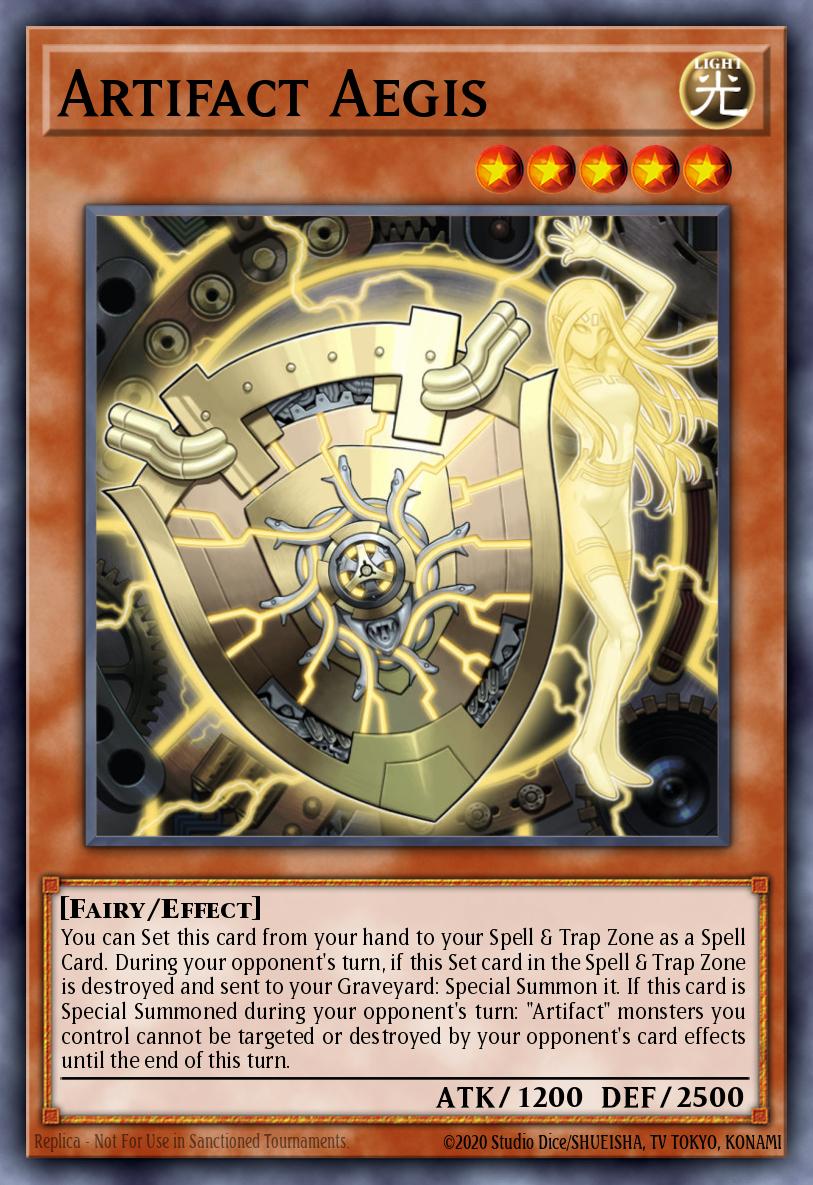 Artifact Aegis Common MP15-EN009 2015 Mega-Tin Mega Pack Yugioh card