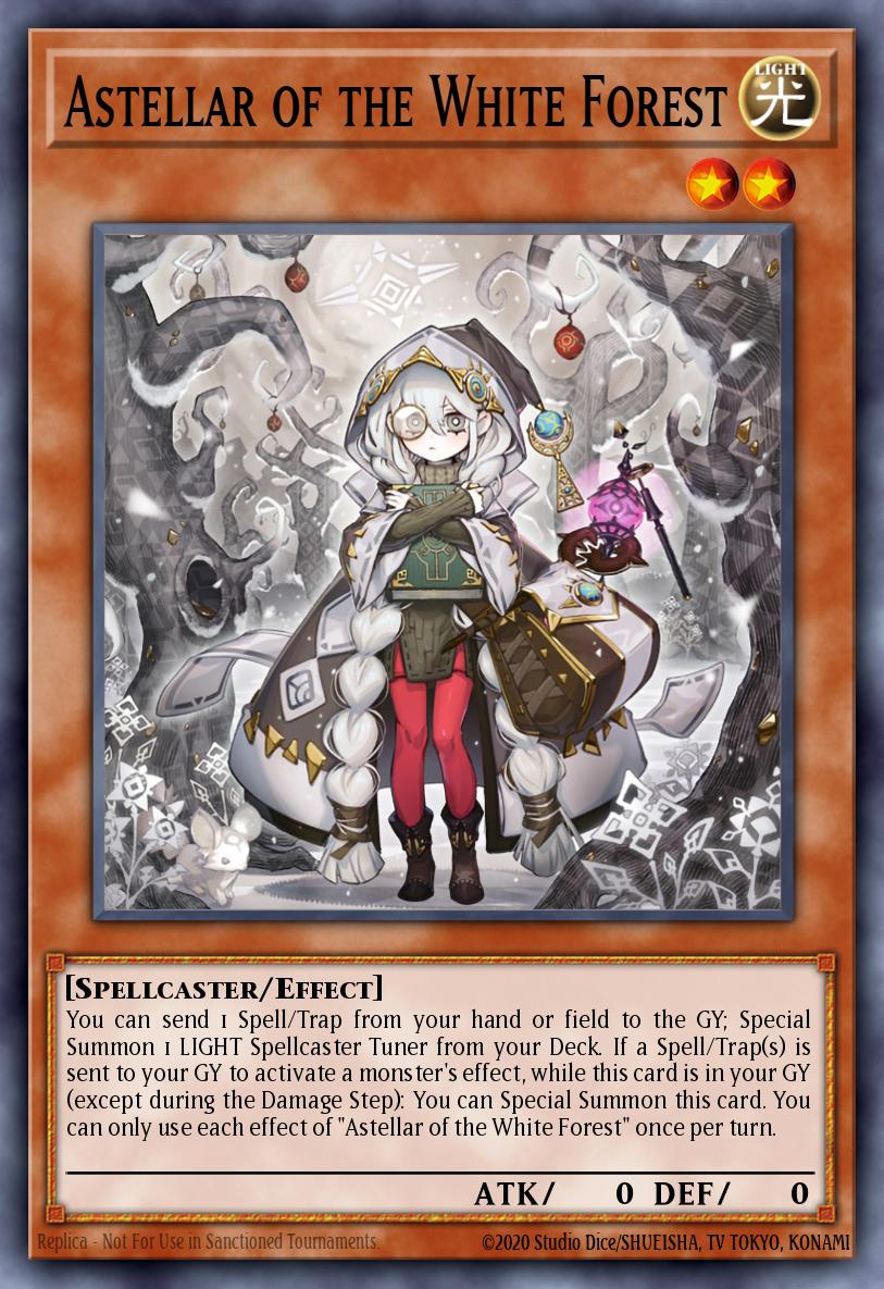 Astellar of the White Forest Prismatic Secret Rare MP25-EN079 2025 Mega-Pack Tin Yugioh card