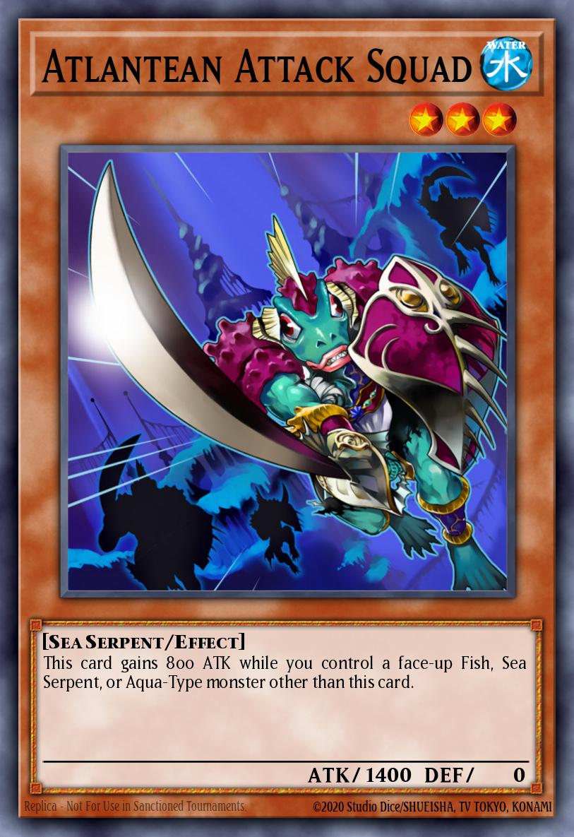 Atlantean Attack Squad Common SDRE-EN006 Realm of the Sea Emperor Structure Deck Yugioh card