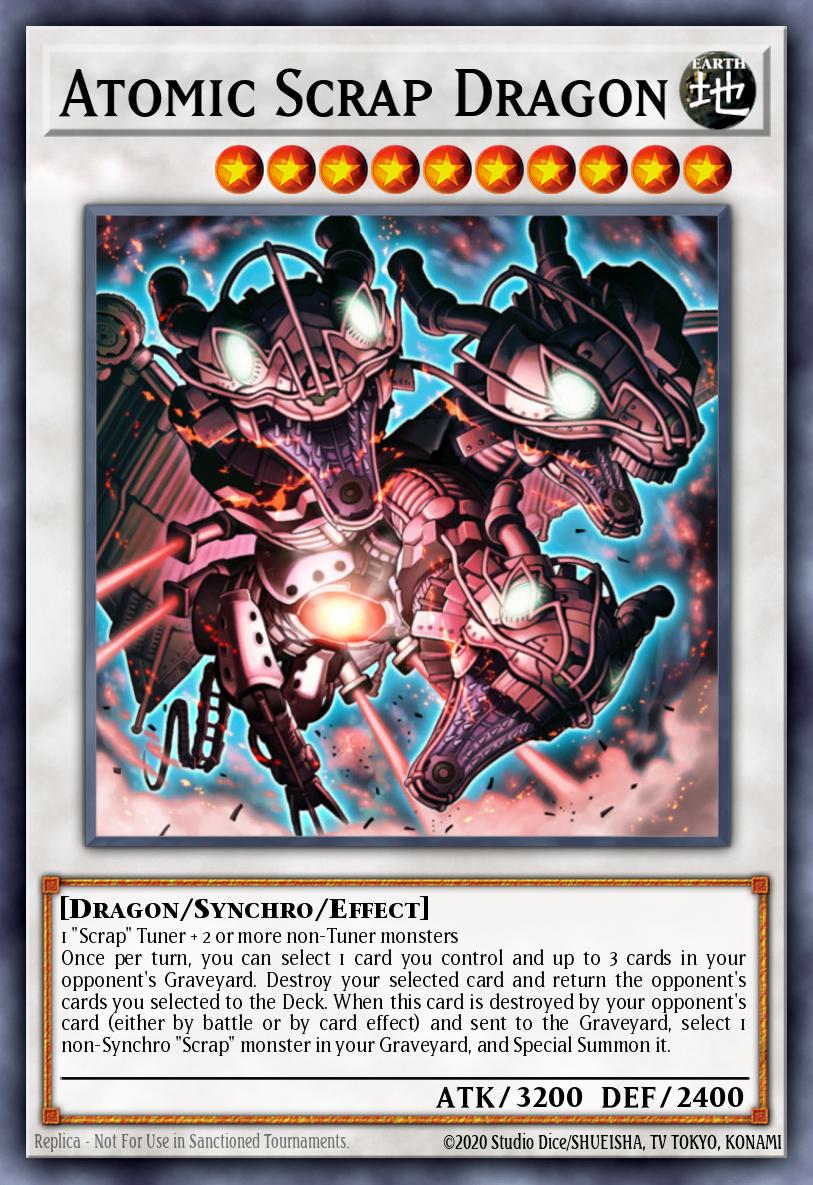 Atomic Scrap Dragon Ultimate Rare STOR-EN043 Storm of Ragnarok Yugioh card