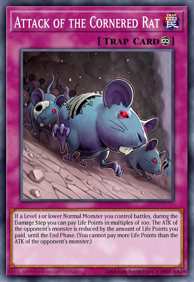 Attack of the Cornered Rat Common RGBT-EN075 Raging Battle Yugioh card