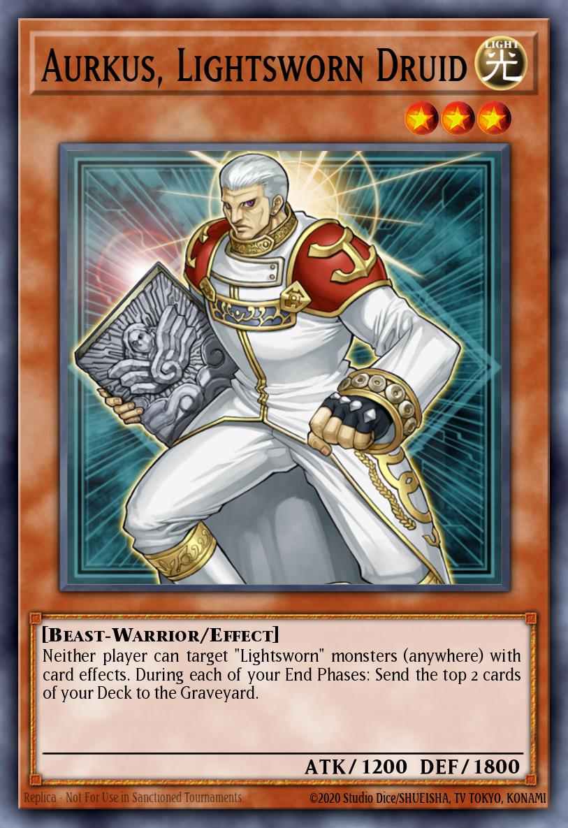 Aurkus Lightsworn Druid Ultra Rare LCGX-EN250 Legendary Collection 2 The Duel Academy Years Mega Pack Yugioh card