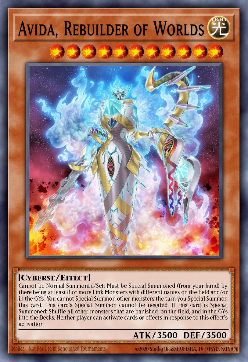Avida Rebuilder of Worlds Super Rare RIRA-EN027 Rising Rampage Yugioh card