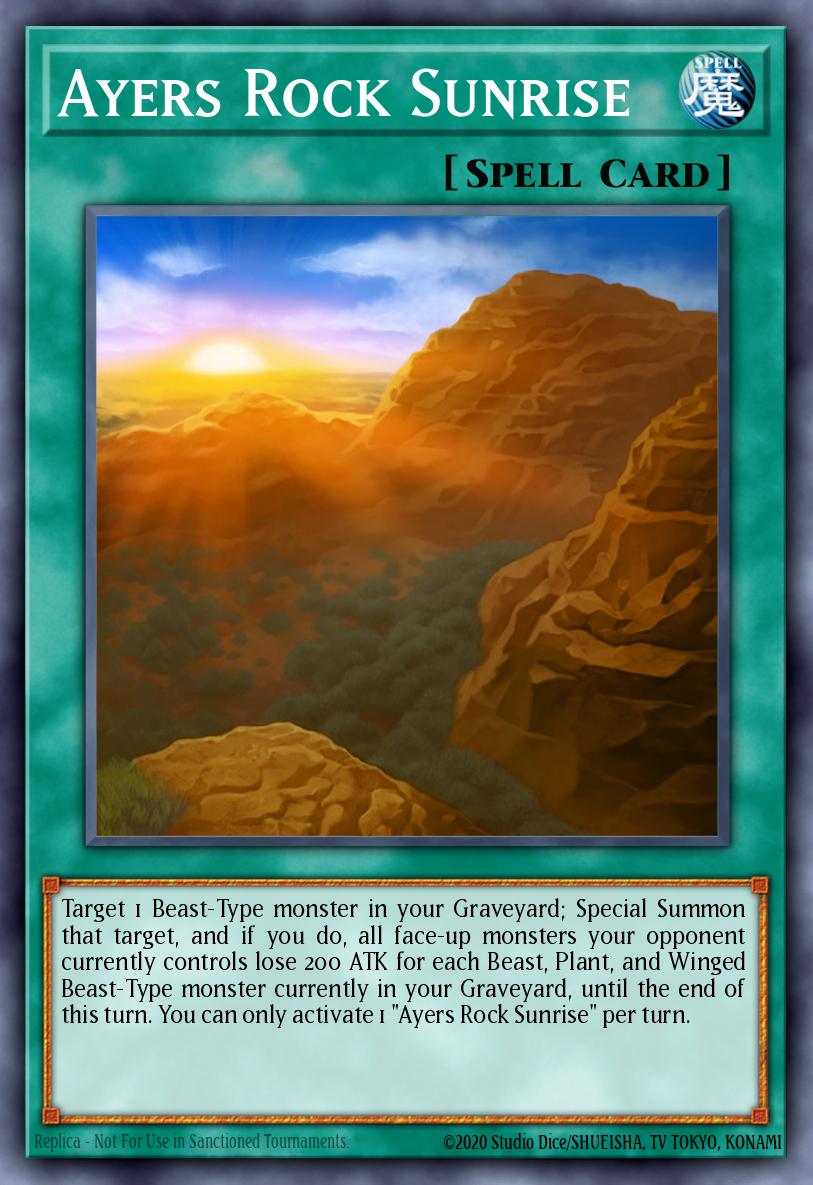 Ayers Rock Sunrise Rare ANGU-EN054 Ancient Guardians Yugioh card