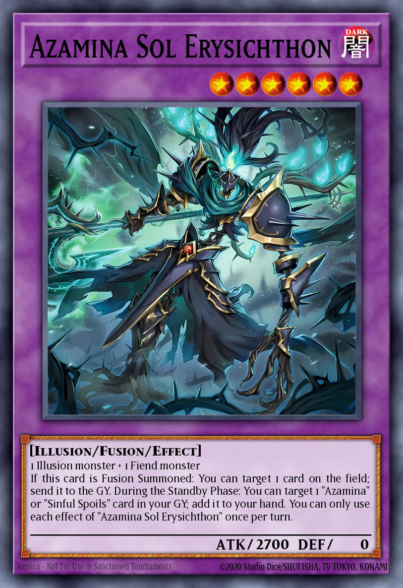 Azamina Sol Erysichthon Common ROTA-EN032 Rage of the Abyss Yugioh card