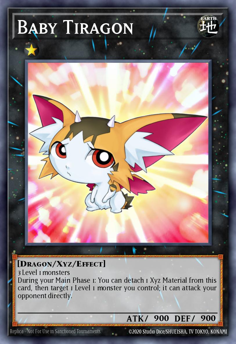 Baby Tiragon Super Rare NUMH-EN051 Number Hunters Yugioh card