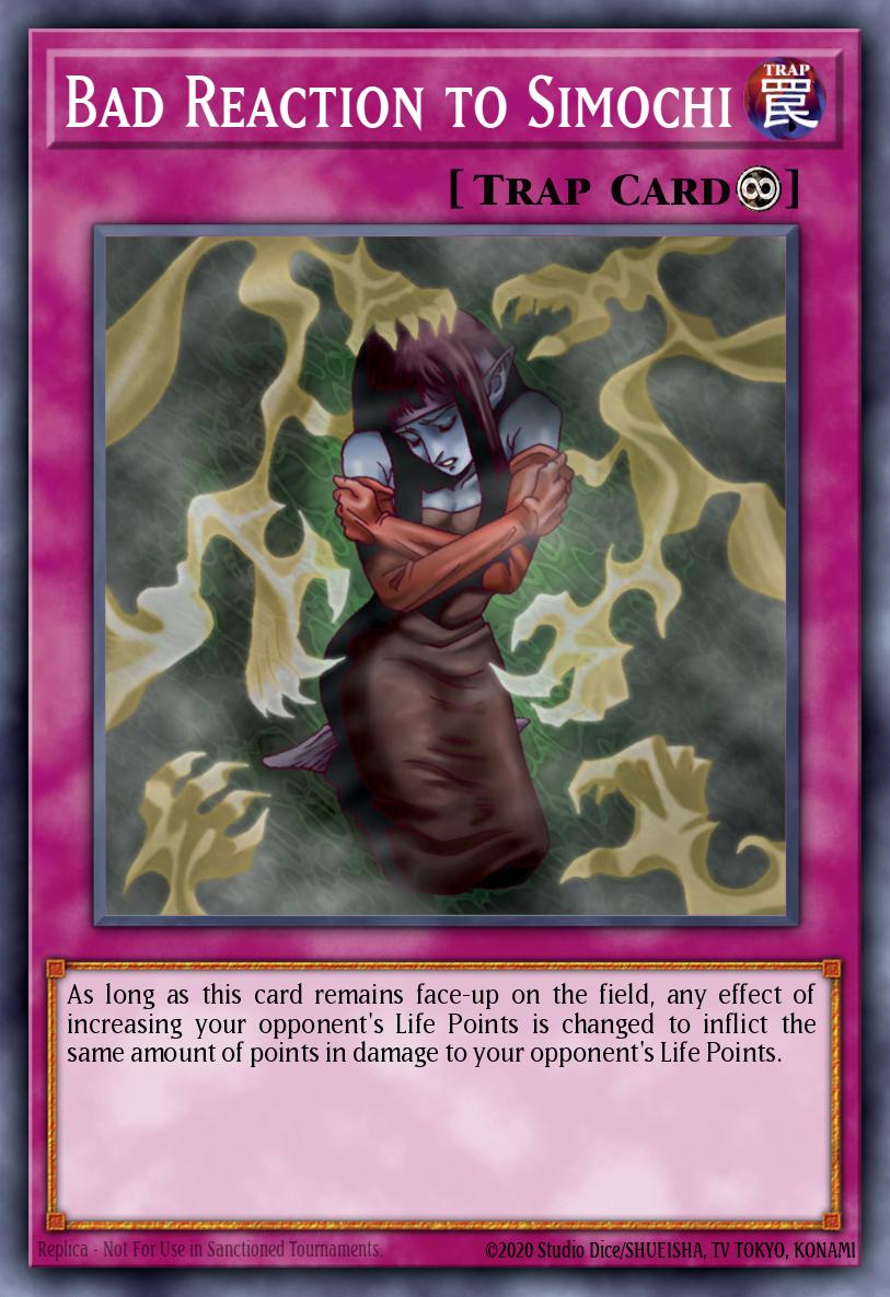 Bad Reaction to Simochi Common DB2-EN202 Dark Beginning 2 Yugioh card