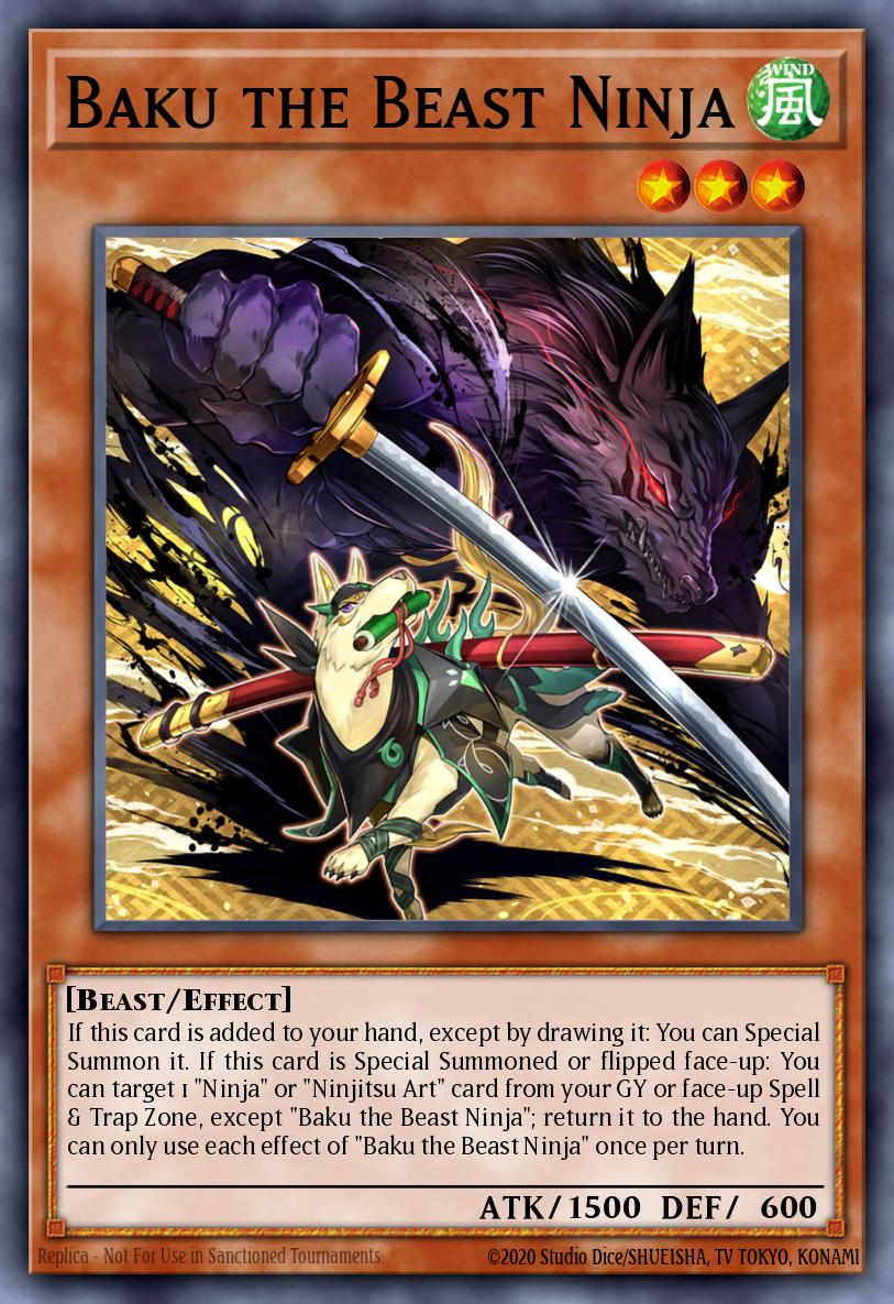 Baku the Beast Ninja Common MP23-EN168 25th Anniversary Tin Dueling Heroes Mega Pack Yugioh card