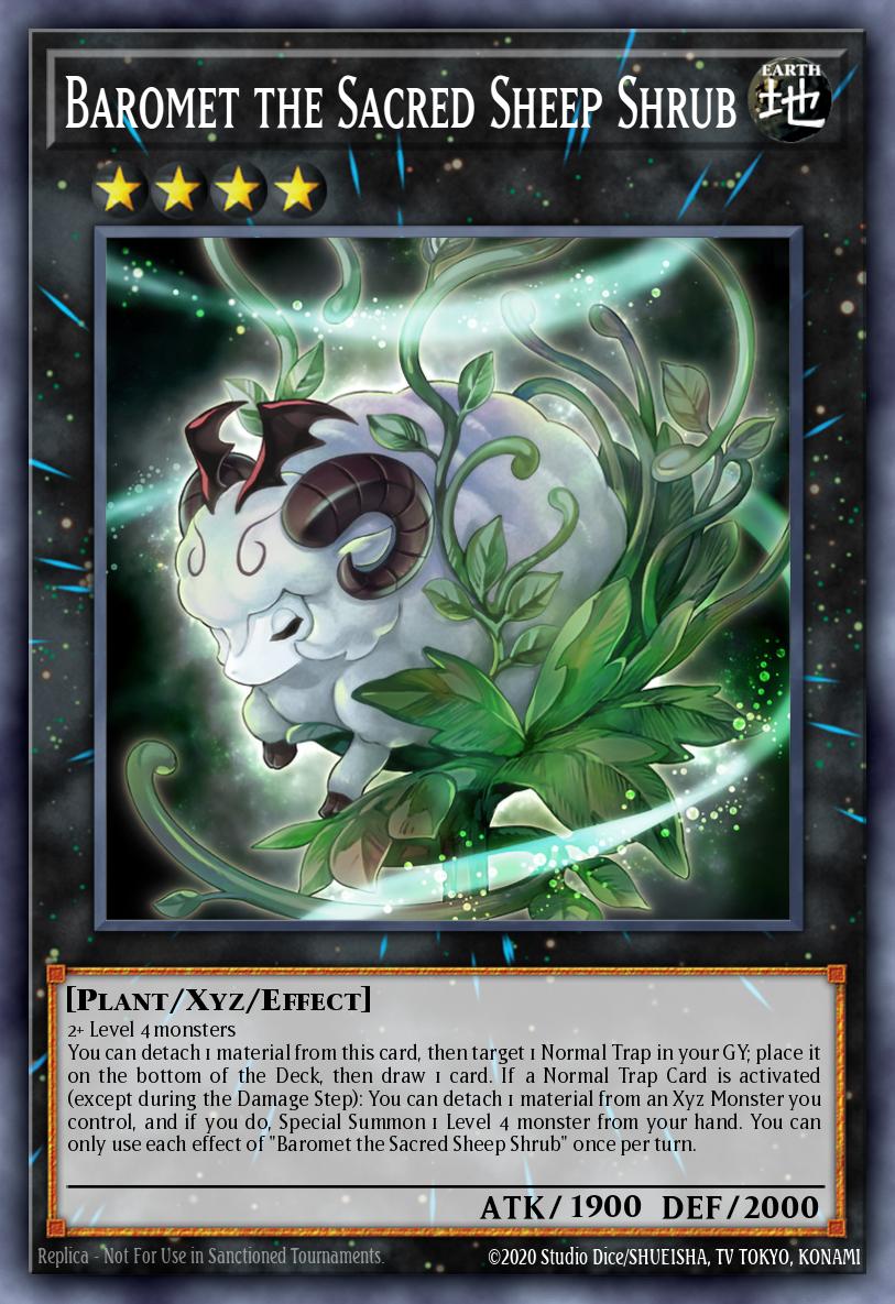Baromet the Sacred Sheep Shrub Super Rare CYAC-EN097 Cyberstorm Access Yugioh card