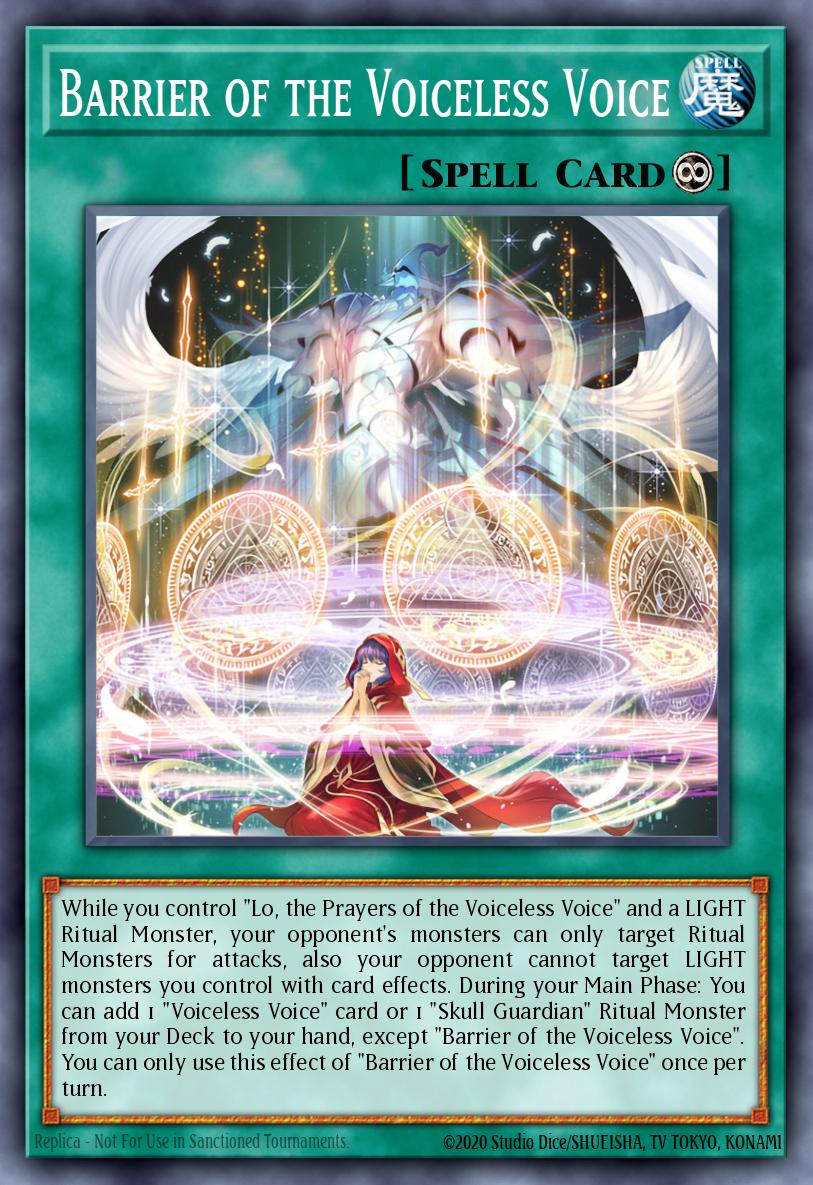 Barrier of the Voiceless Voice Ultra Rare MP25-EN170 2025 Mega-Pack Tin Yugioh card