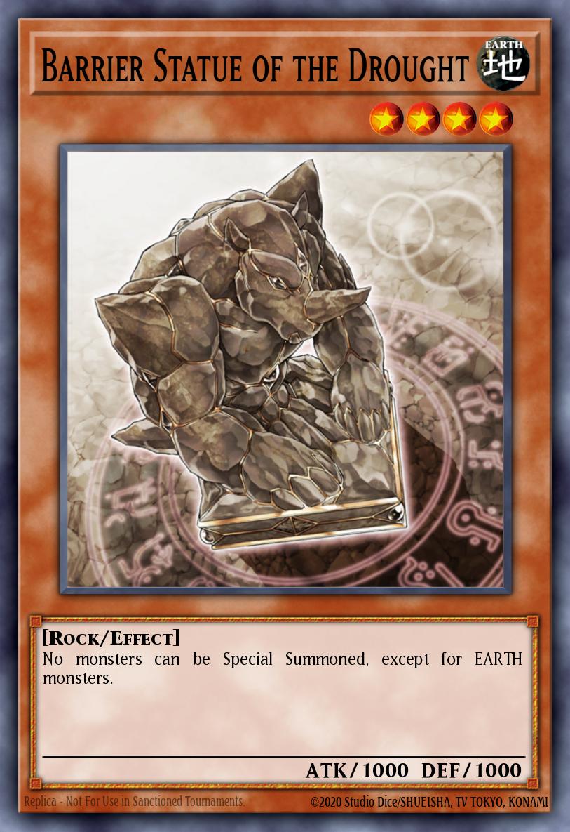 Barrier Statue of the Drought Common CDIP-EN022 Cyberdark Impact Yugioh card