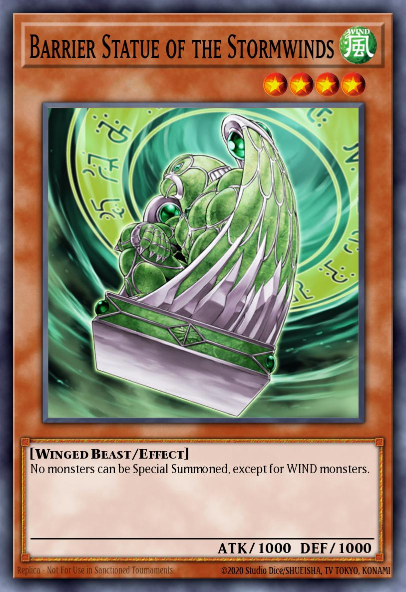 Barrier Statue of the Stormwinds Common CDIP-EN021 Cyberdark Impact Yugioh card