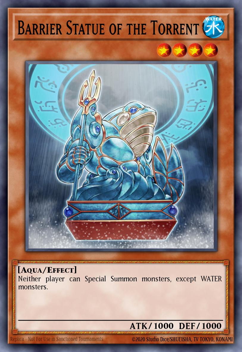 Barrier Statue of the Torrent Common CDIP-EN019 Cyberdark Impact Yugioh card