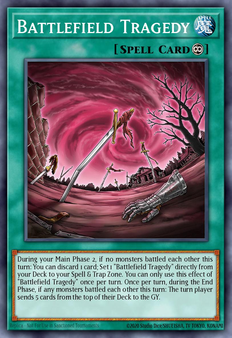 Battlefield Tragedy Secret Rare BLMR-EN018 Battles of Legend Monstrous Revenge Yugioh card