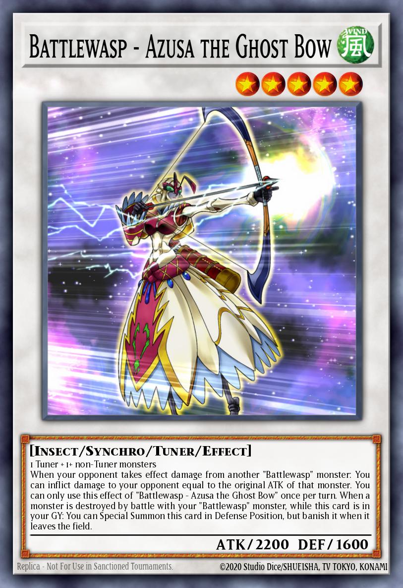 Battlewasp - Azusa the Ghost Bow Ultra Rare BLHR-EN036 Battles of Legend Heros Revenge Yugioh card