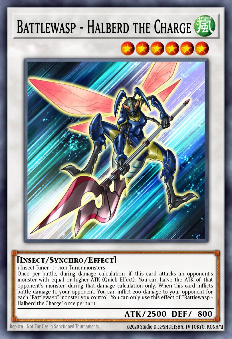 Battlewasp - Halberd the Charge Ultra Rare BLHR-EN037 Battles of Legend Heros Revenge Yugioh card
