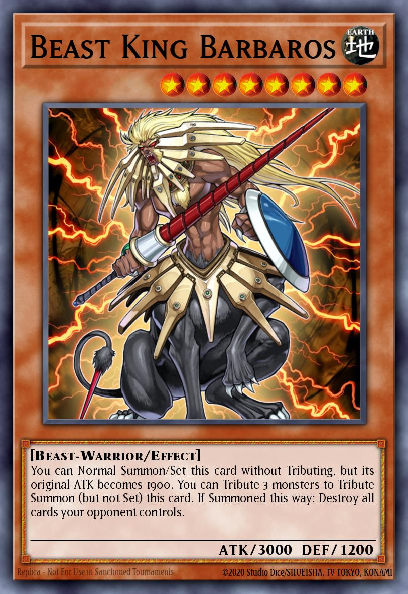Beast King Barbaros Common STAX-EN031 2-Player Starter Set Yugioh card