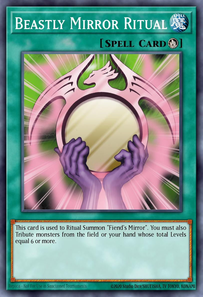Beastly Mirror Ritual Super Rare PRC1-EN002 Premium Collection Tin Yugioh card
