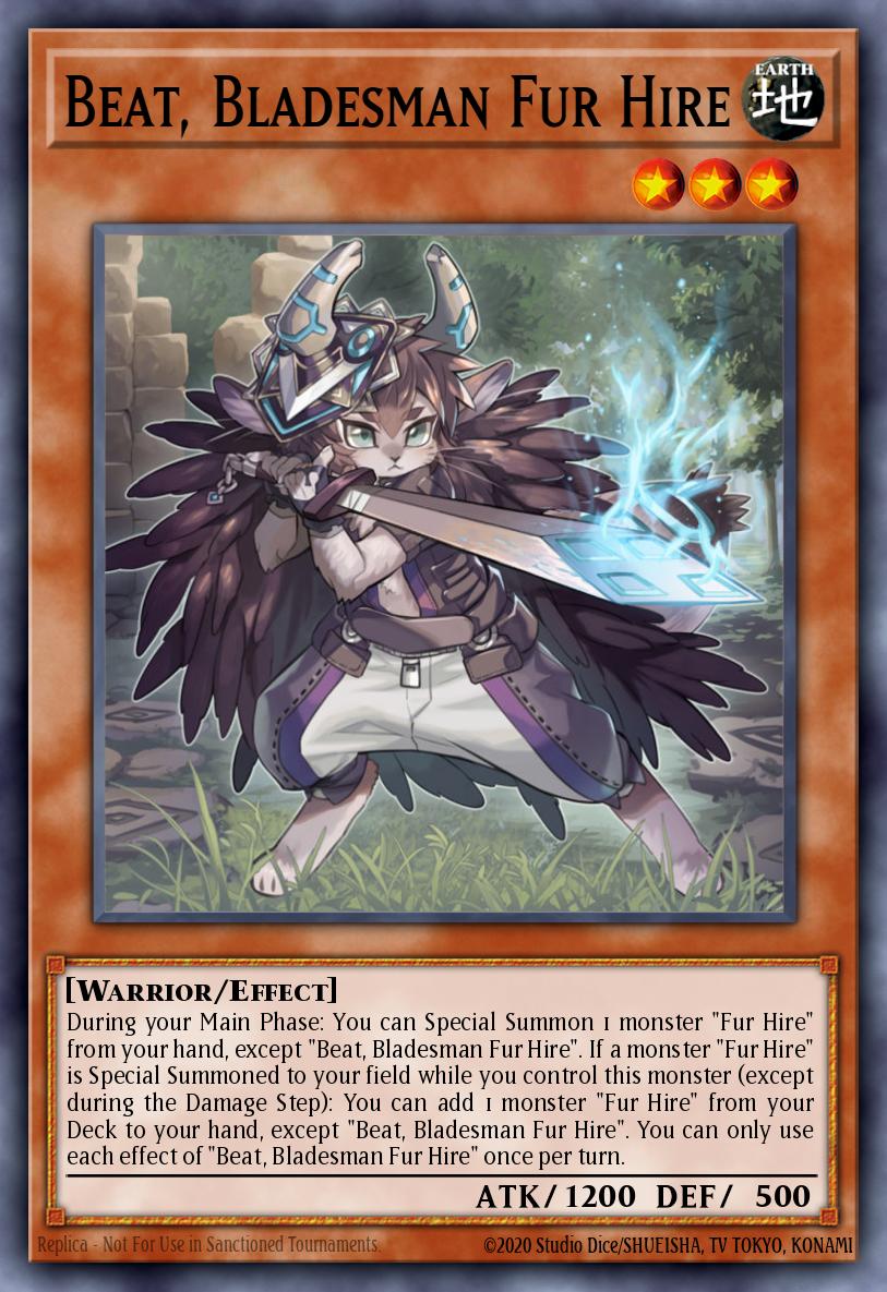 Beat, Bladesman Fur Hire Rare MZMU-EN087 Maze of Muertos Yugioh card