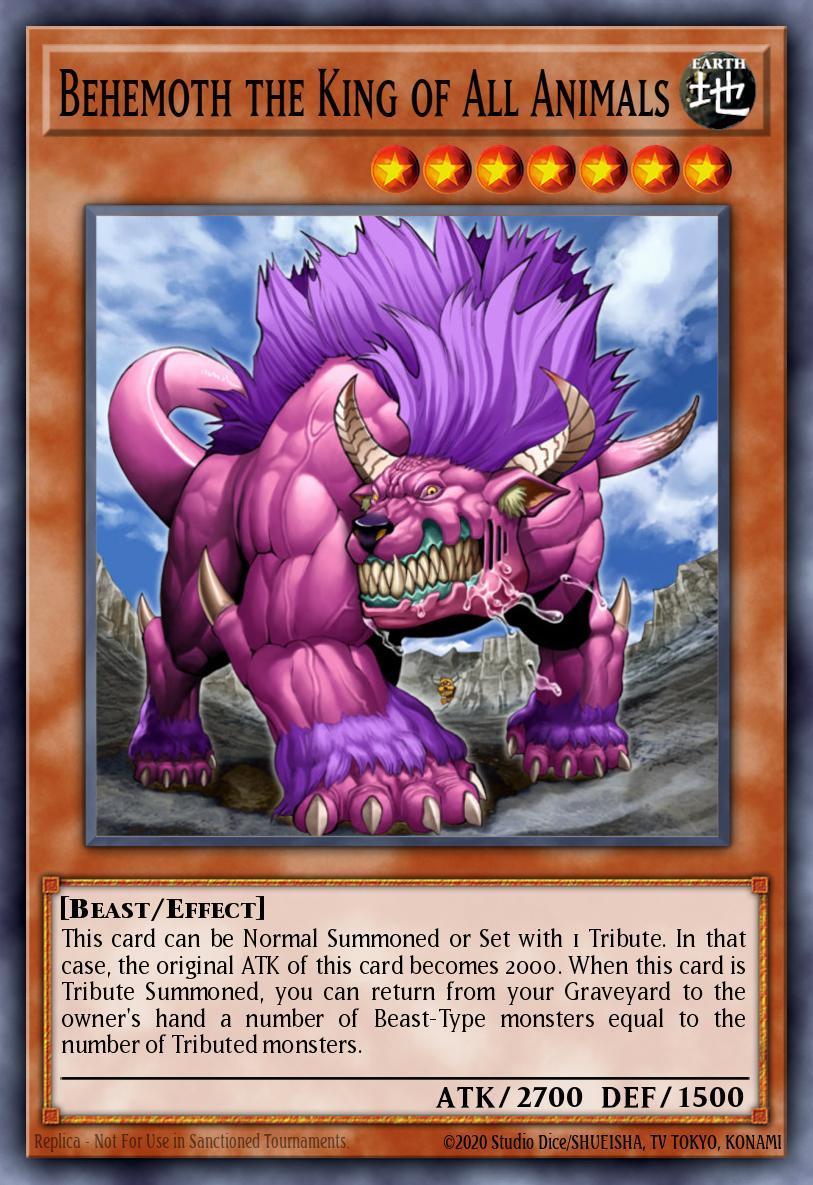 Behemoth the King of All Animals Super Rare DR3-EN134 Dark Revelation Volume 3 Yugioh card