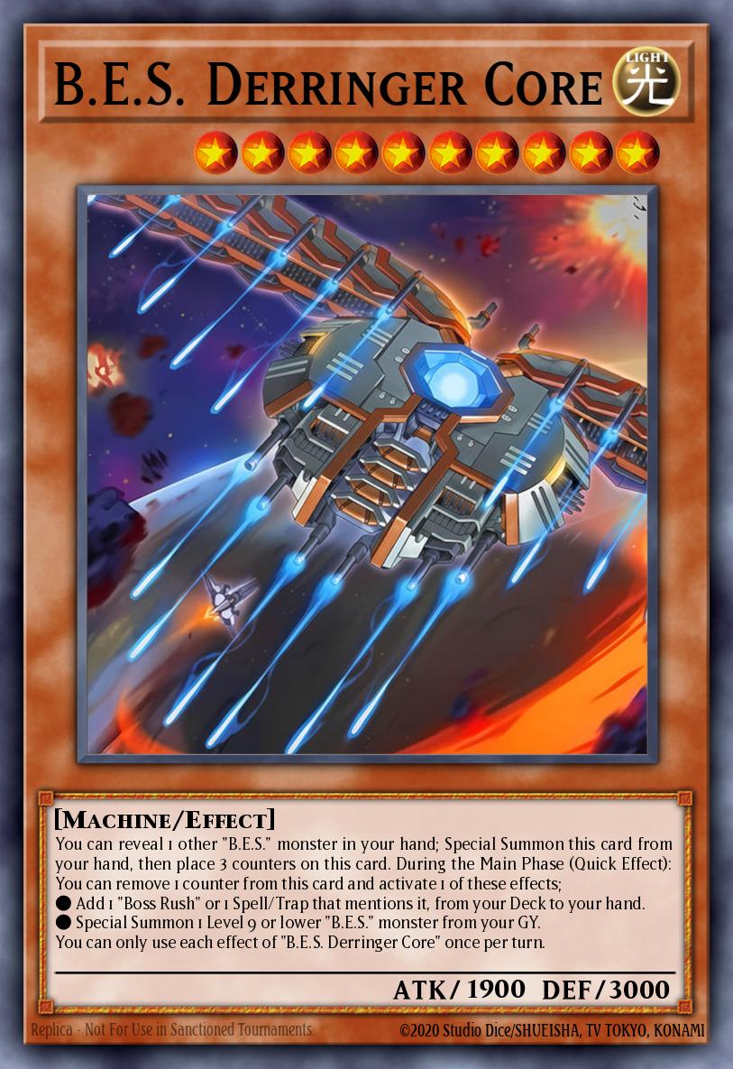 B.E.S. Derringer Core Super Rare BPRO-EN021 Burst Protocol Yugioh card
