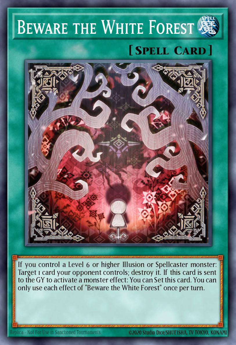 Beware the White Forest Ultra Rare MP25-EN227 2025 Mega-Pack Tin Yugioh card