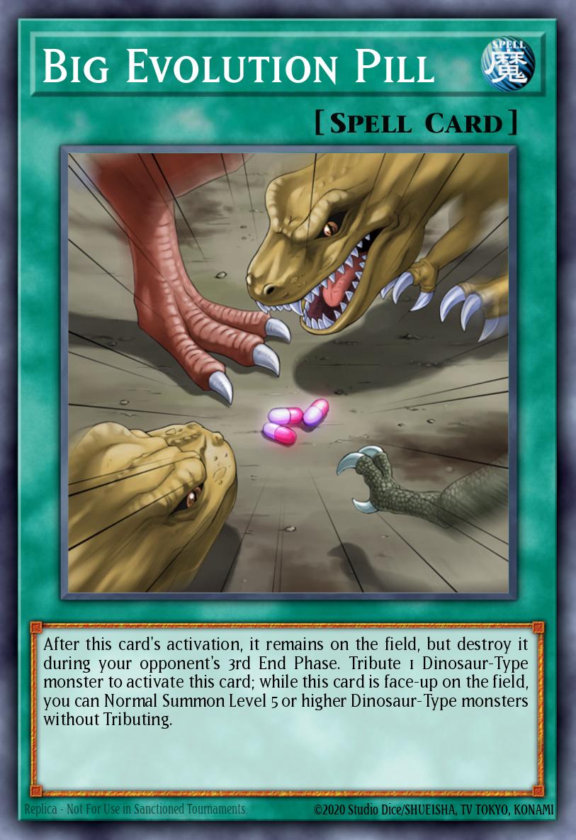 Big Evolution Pill Common SR04-EN023 Dinosmashers Fury Structure Deck Yugioh card